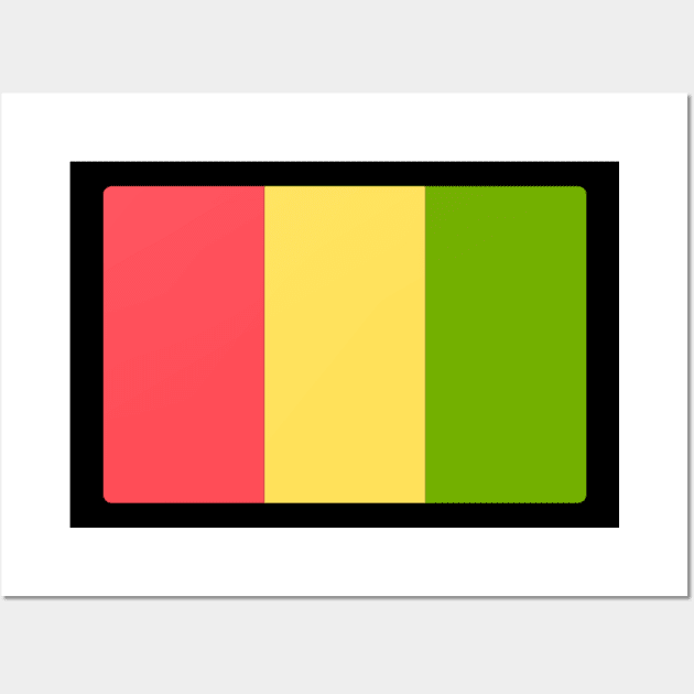 FLAG OF GUINEA Wall Art by Just Simple and Awesome